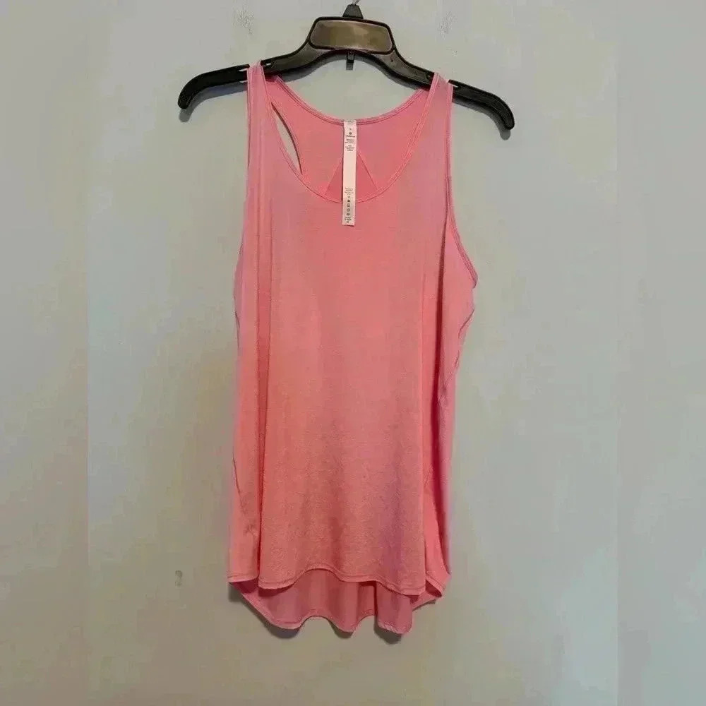 Lululemon Womens Pink Active Tank Top Size 8 Super Light and Breathable
